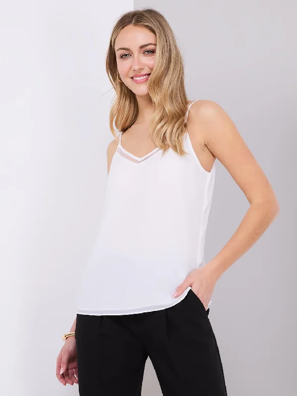 Mesh V-Neck Tank Top