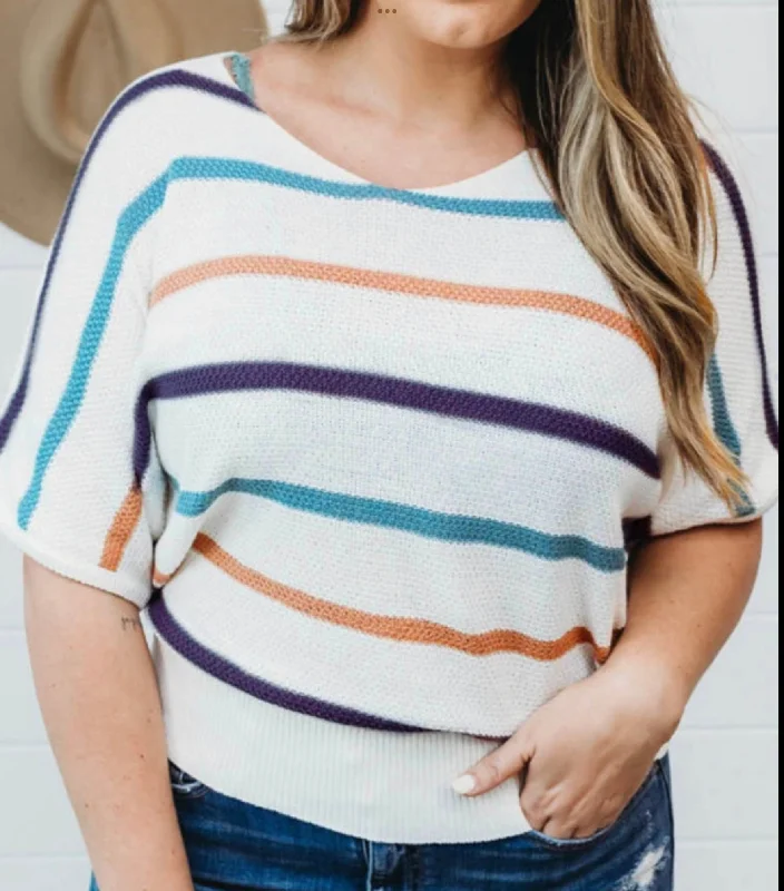 Striped Knitted Top