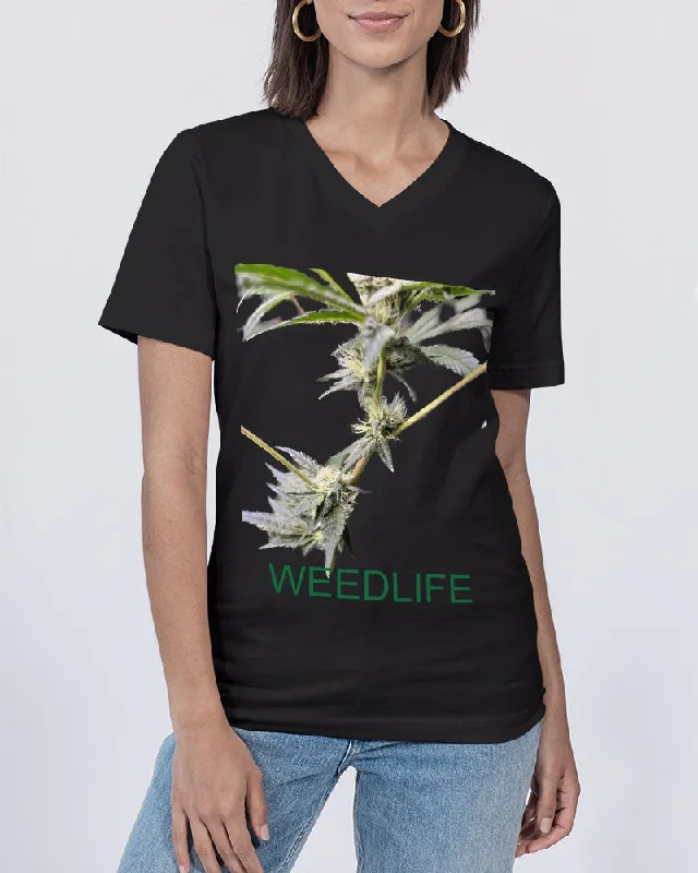 FZ WEEDLIFE Women's Jersey V-Neck Tee