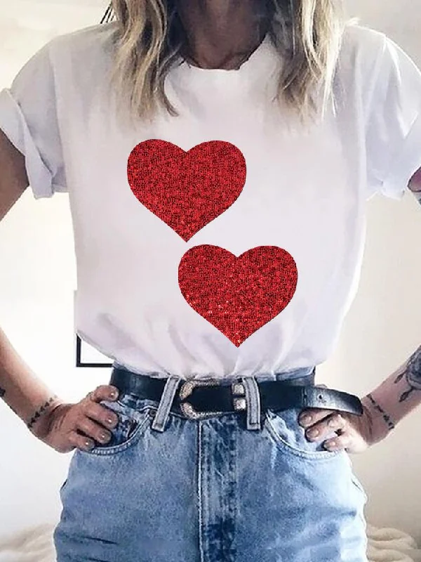 FashionSierra - Love Sweet Trend 90s Print T Shirt