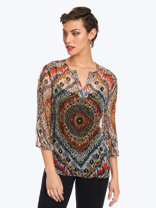 Fiesta Washable Silk Chiffon Teylyne Blouse