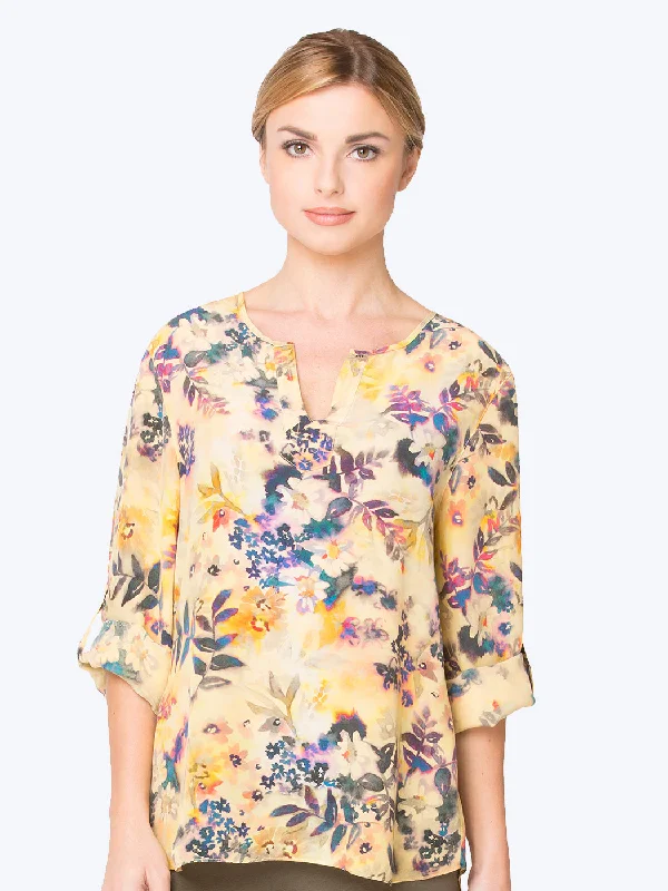 Lizanne Washable Silk Avlyne Blouse - Final Sale