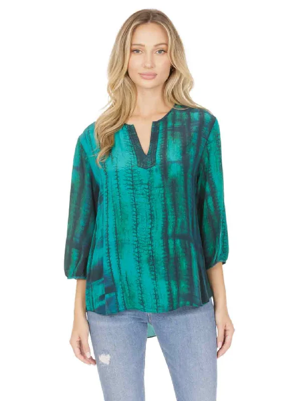 “Birch” Washable Silk Teylyne Blouse