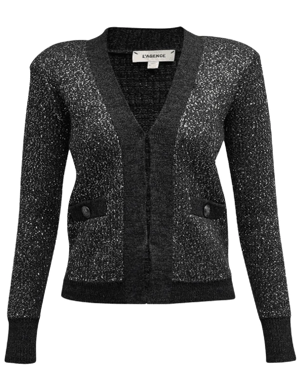 L'Agence Jinny Sequin Cardigan