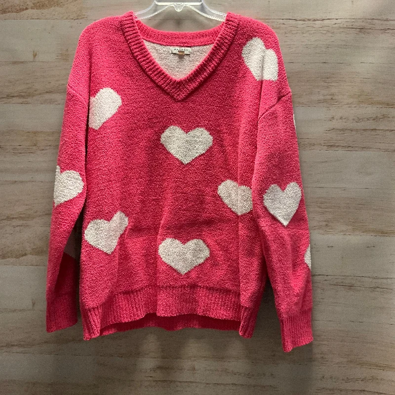 Sweater By Andree By Unit In Pink, Size: S