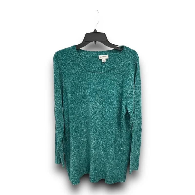 Sweater By Avenue In Teal, Size: Xl