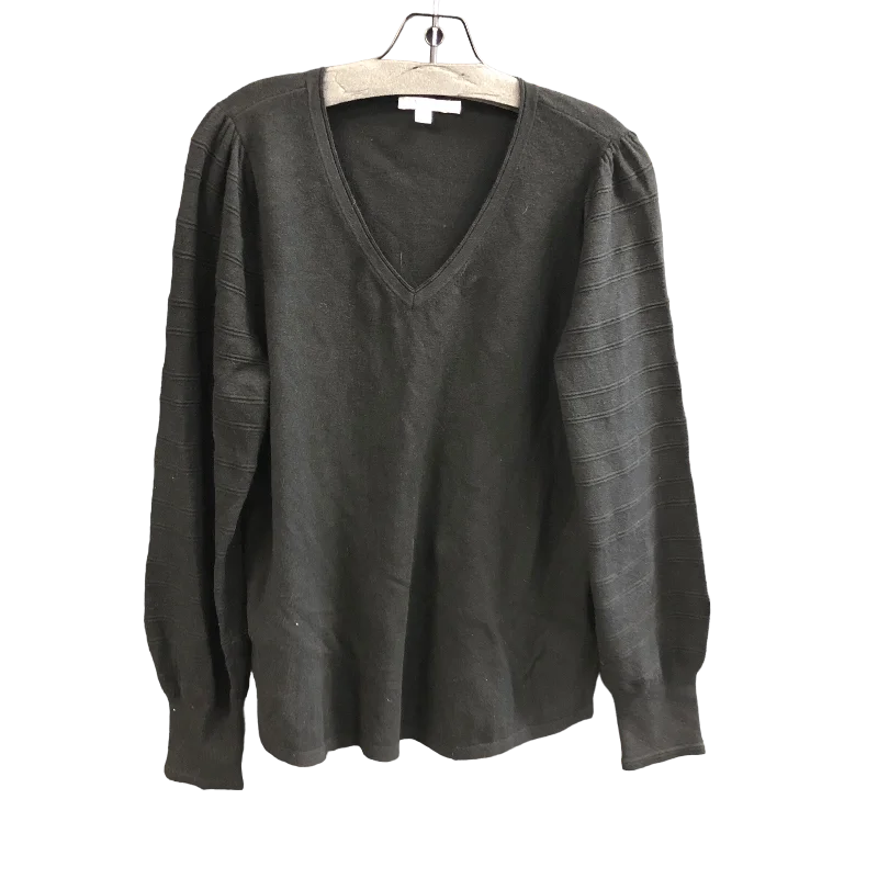 Sweater By Chicos In Black, Size: L