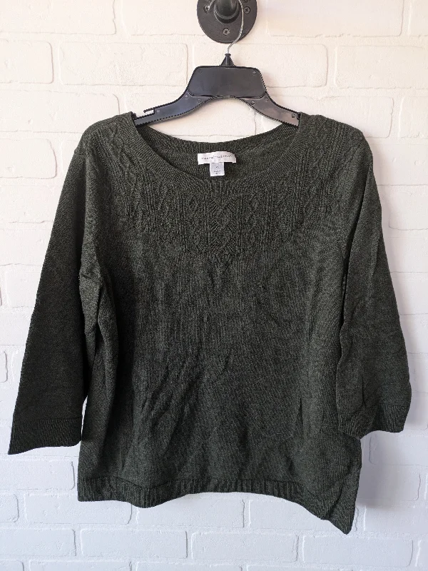 Sweater By Christopher And Banks In Olive, Size: Xl