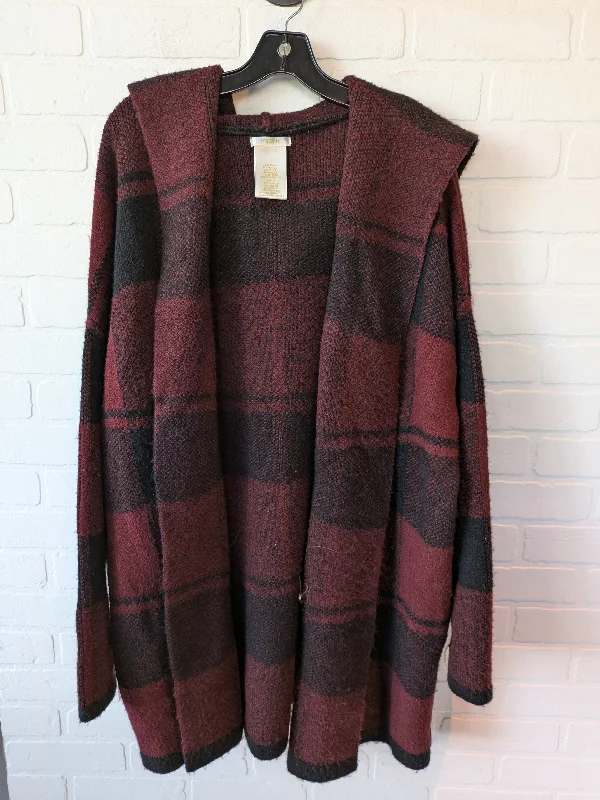 Sweater By Clothes Mentor In Black Red, Size: Xl