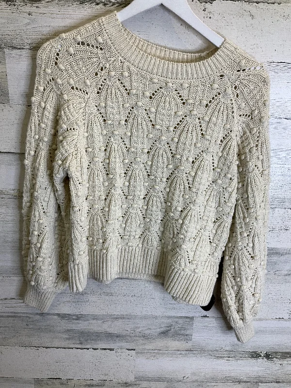 Sweater By Clothes Mentor In Cream, Size: S