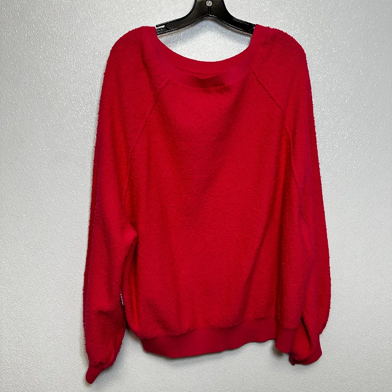 Sweater By Free People In Raspberry, Size: Xl