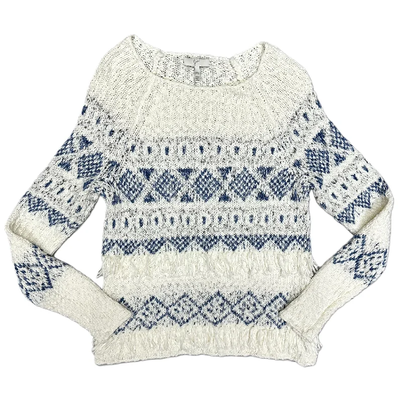 Sweater By Joie In Blue & Cream, Size: Xxs