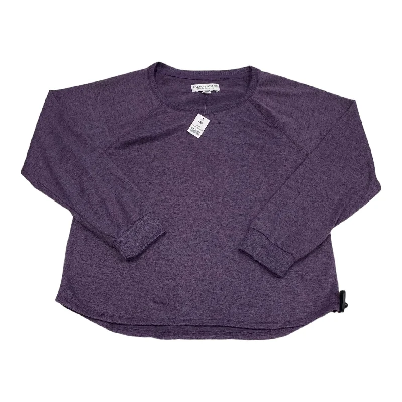 Sweater By live love lounge In Purple, Size: 1x