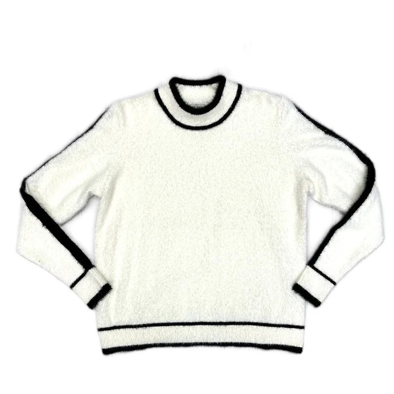 Sweater By Marc New York In White Black, Size: M