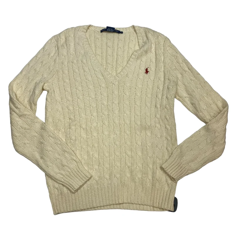 Sweater By Ralph Lauren In Cream, Size: Xl