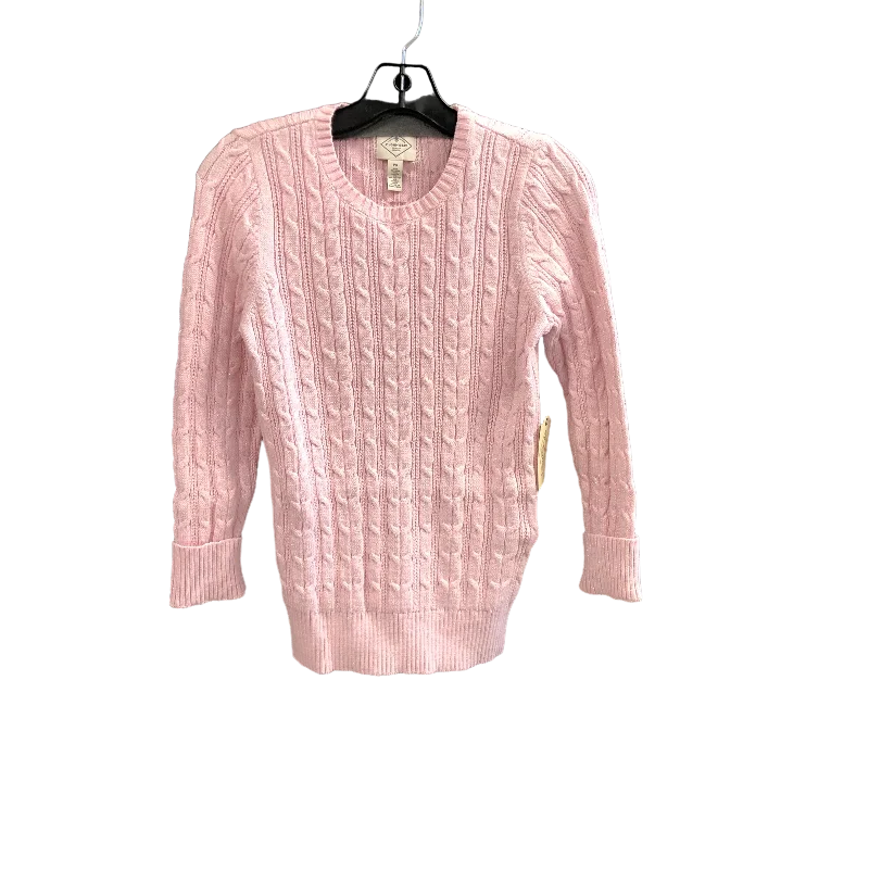 Sweater By St Johns Bay In Pink & Silver, Size: Petite   S