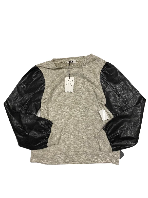 Sweater By Thml In Black & Grey, Size: Xl