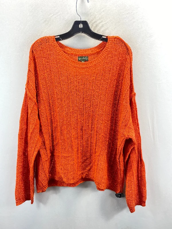 Sweater By Wondery In Orange, Size: L