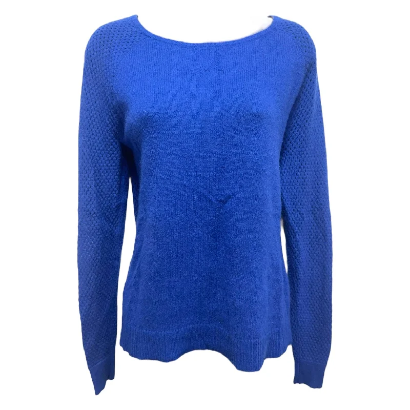 Boatneck Cashmere Pullover Sweater By Saks Fifth Avenue In Blue, Size: Xs