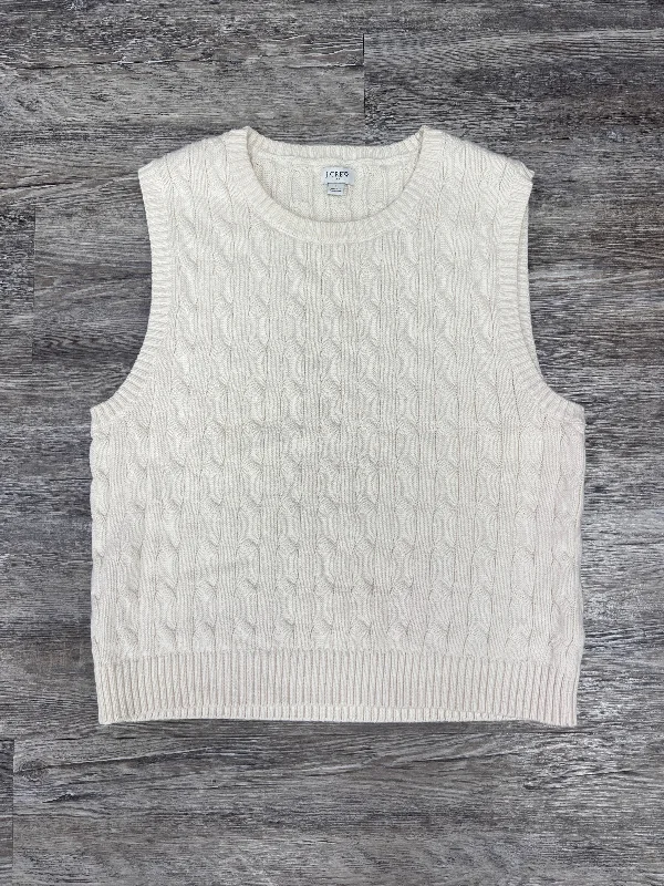 Sweater Short Sleeve By J. Crew In Beige, Size: L