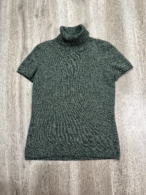 Sweater Short Sleeve By Liz Claiborne In Brown & Green, Size: S