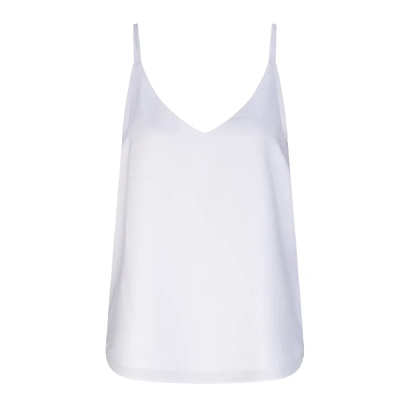 Crystal V Neck Camisole - White