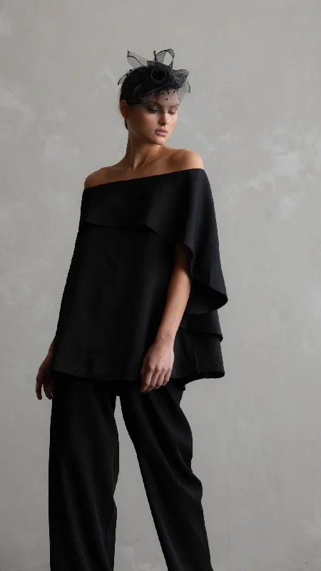 Manhattan Off The Shoulder Top - Black