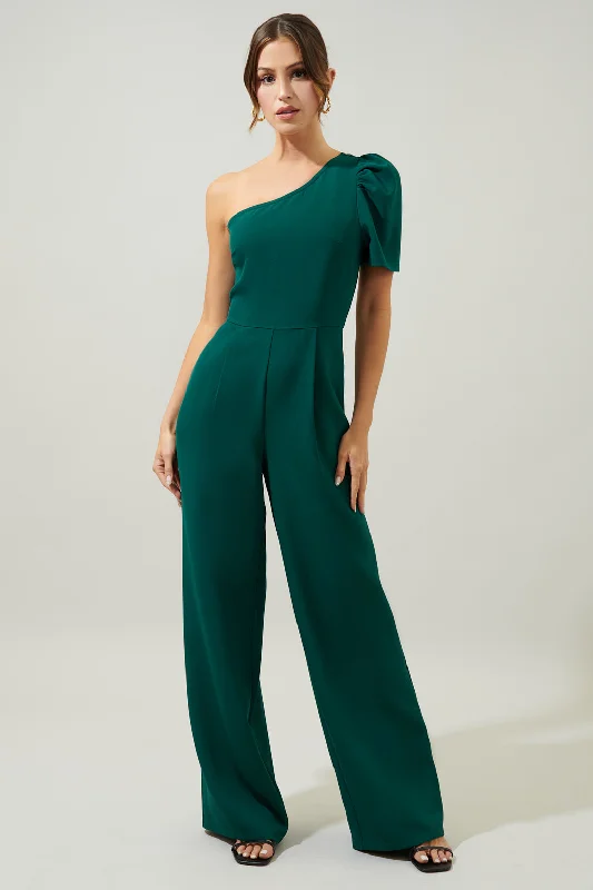 Chelsea One Shoulder Wide Leg Jumpsuit