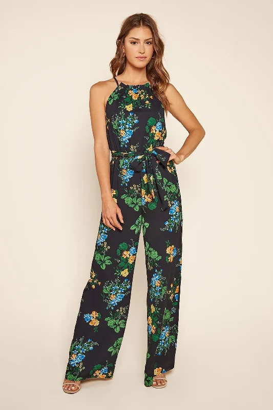 Delphine Floral Wide Leg Groover Jumpsuit