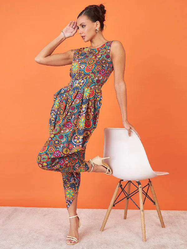 Elasticated Ethnic Dhoti Jumpsuit