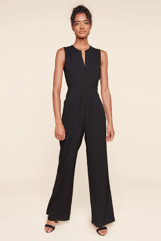 Genevieve Sleeveless Zipper Front Jumpsuit