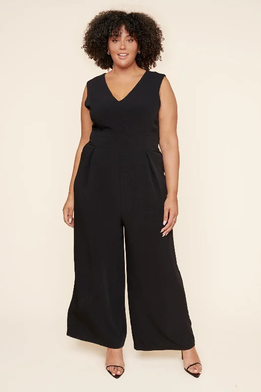 Klara Wide Leg Jumpsuit Curve