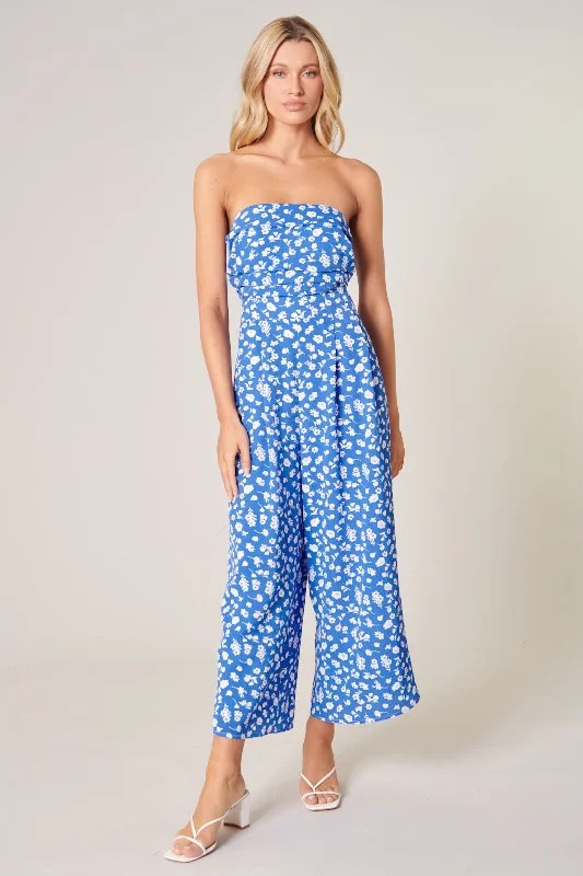 La Jolla Brier Strapless Wide Leg Jumpsuit