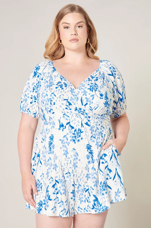 Mallorca Floral Everheart Romper Curve