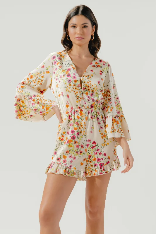 Marcia Summer Lovin' Bell Sleeve Romper