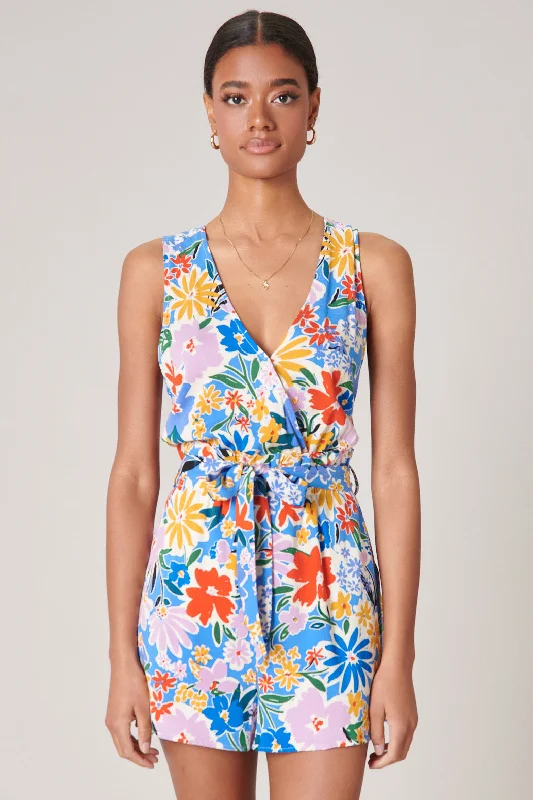 Ojai Honey Surplice Romper