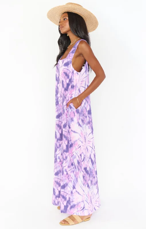 Summerland Jumpsuit ~ Purple Tie Dye