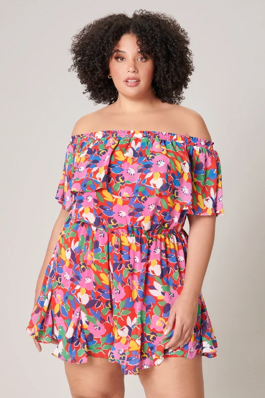 Sweet Soul Off the Shoulder Besame Romper Curve