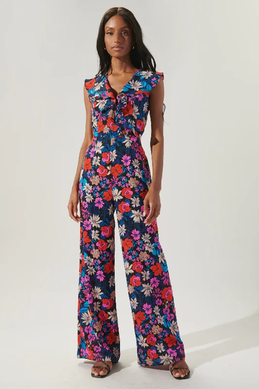 Ultra Flora Raquel Surplice Jumpsuit